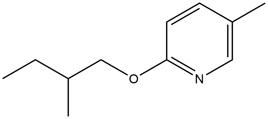 5-Methyl-2-(2-methylbutoxy)pyridine 구조식 이미지