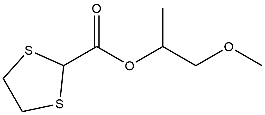 2-Methoxy-1-methylethyl 1,3-dithiolane-2-carboxylate Structure