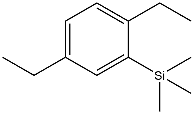 1,4-Diethyl-2-(trimethylsilyl)benzene Structure