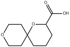 1,9-dioxaspiro[5.5]undecane-2-carboxylic acid Structure