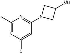 3-Azetidinol, 1-(6-chloro-2-methyl-4-pyrimidinyl)- Structure