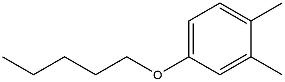 1,2-Dimethyl-4-(pentyloxy)benzene Structure