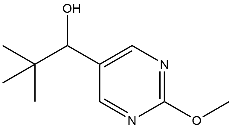 α-(1,1-Dimethylethyl)-2-methoxy-5-pyrimidinemethanol Structure