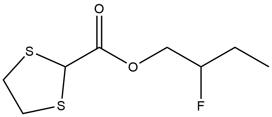 2-Fluoro-butyl 1,3-dithiolane-2-carboxylate Structure