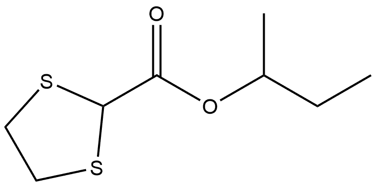 1-Methylpropyl 1,3-dithiolane-2-carboxylate Structure