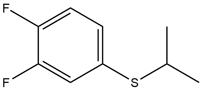 1,2-Difluoro-4-[(1-methylethyl)thio]benzene Structure