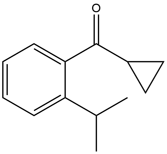 Cyclopropyl[2-(1-methylethyl)phenyl]methanone Structure