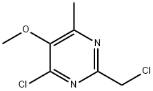 4-chloro-2-(chloromethyl)-5-methoxy-6-methylpyri
midine Structure