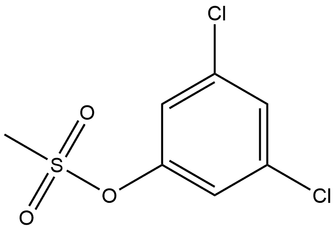 Phenol, 3,5-dichloro-, 1-methanesulfonate Structure