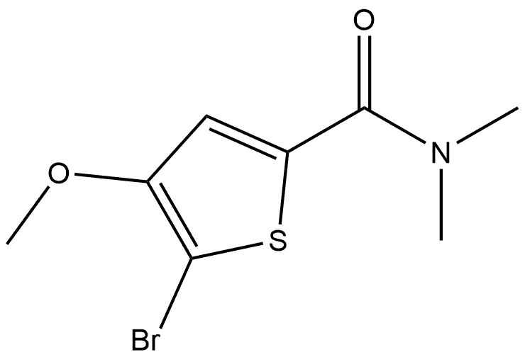 5-Bromo-4-methoxy-N,N-dimethyl-2-thiophenecarboxamide Structure