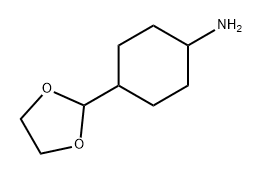 Cyclohexanamine, 4-(1,3-dioxolan-2-yl)- Structure