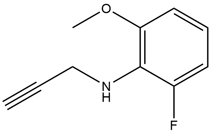 2-Fluoro-6-methoxy-N-2-propyn-1-ylbenzenamine Structure