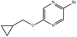 Pyrazine, 2-bromo-5-(cyclopropylmethoxy)- Structure