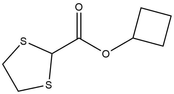 Cyclobutyl 1,3-dithiolane-2-carboxylate Structure