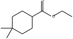 Cyclohexanecarboxylic acid, 4,4-dimethyl-, ethyl ester 구조식 이미지
