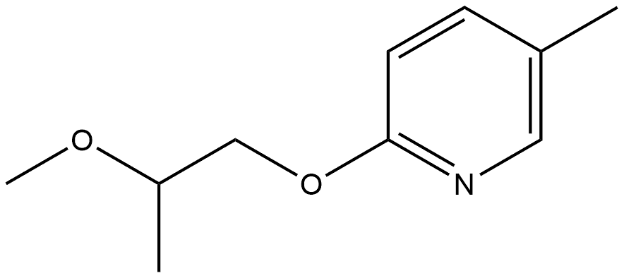 2-(2-Methoxypropoxy)-5-methylpyridine Structure