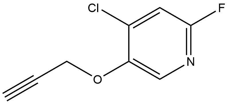 4-Chloro-2-fluoro-5-(2-propyn-1-yloxy)pyridine Structure