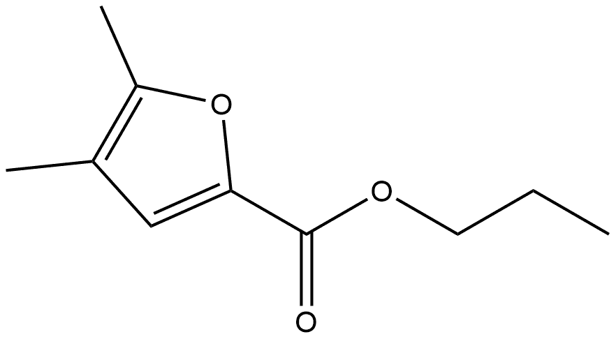 Propyl 4,5-dimethyl-2-furancarboxylate Structure