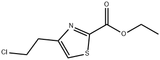 2-Thiazolecarboxylic acid, 4-(2-chloroethyl)-, ethyl ester Structure