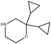 2,2-Dicyclopropylmorpholine Structure