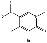 3-bromo-1,4-dimethyl-5-nitropyridin-2(1H)-one Structure