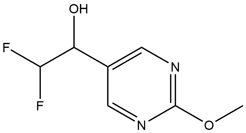 α-(Difluoromethyl)-2-methoxy-5-pyrimidinemethanol Structure