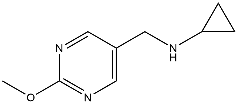 N-Cyclopropyl-2-methoxy-5-pyrimidinemethanamine Structure