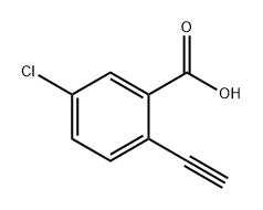 Benzoic acid, 5-chloro-2-ethynyl- Structure