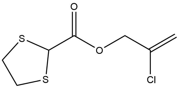 2-Chloro-allyl 1,3-dithiolane-2-carboxylate Structure