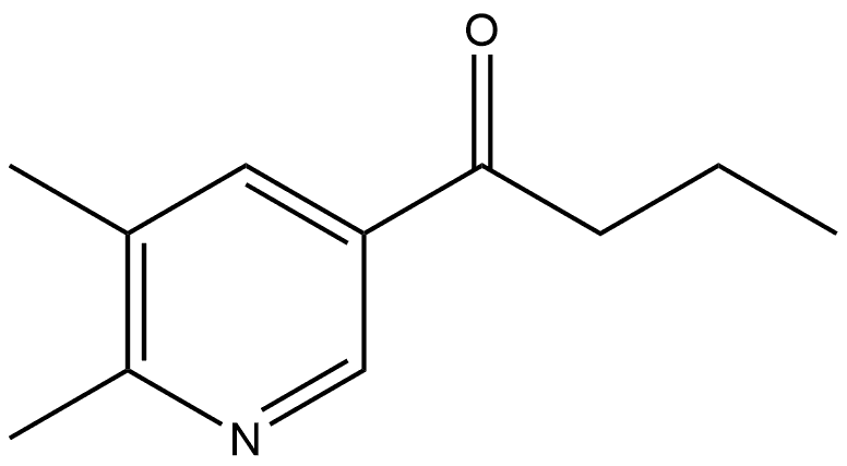 1-(5,6-Dimethyl-3-pyridinyl)-1-butanone Structure