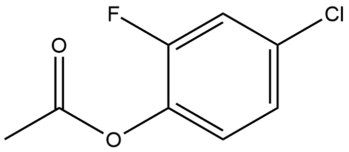Phenol, 4-chloro-2-fluoro-, 1-acetate Structure