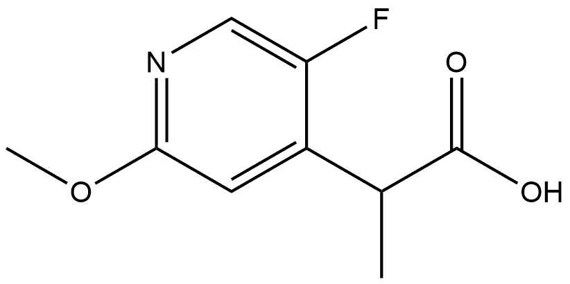 (2R)-2-(5-fluoro-2-methoxypyridin-4-yl)propanoic acid 구조식 이미지