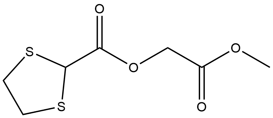 2-Methoxy-2-oxoethyl 1,3-dithiolane-2-carboxylate Structure