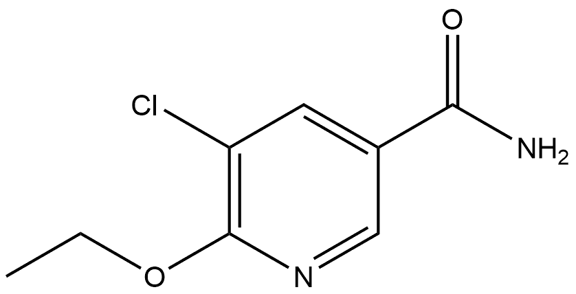 5-chloro-6-ethoxynicotinamide Structure