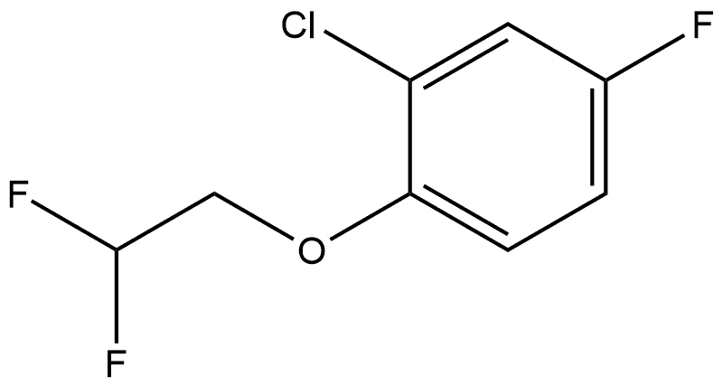 2-Chloro-1-(2,2-difluoroethoxy)-4-fluorobenzene Structure