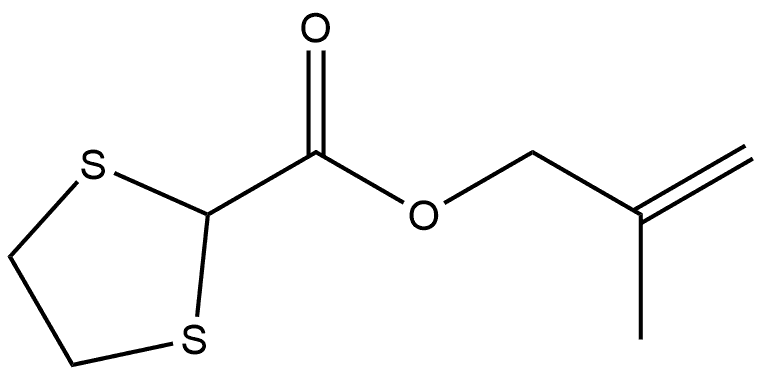 2-Methyl-allyl 1,3-dithiolane-2-carboxylate Structure