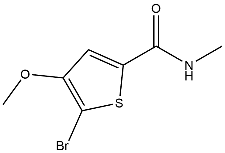 5-Bromo-4-methoxy-N-methyl-2-thiophenecarboxamide Structure