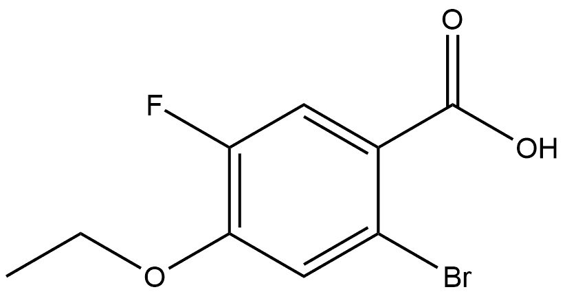 2-Bromo-4-ethoxy-5-fluorobenzoic acid Structure