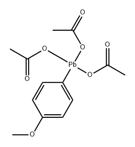 Acetic acid, 1,1',1''-[(4-methoxyphenyl)plumbylidyne] ester 구조식 이미지
