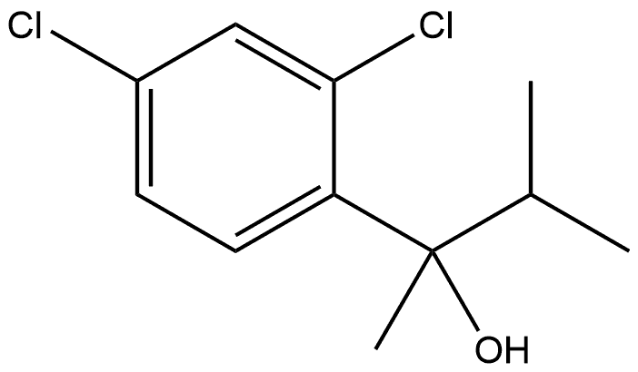 2,4-Dichloro-α-methyl-α-(1-methylethyl)benzenemethanol Structure