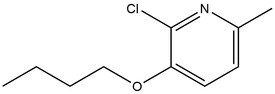 3-Butoxy-2-chloro-6-methylpyridine Structure