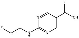 2-[(2-fluoroethyl)amino]pyrimidine-5-carboxylic
acid Structure