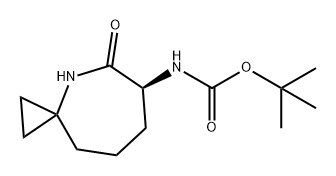 Carbamic acid, (5-oxo-4-azaspiro[2.6]non-6-yl)-, 1,1-dimethylethyl ester, (S)- (9CI) Structure