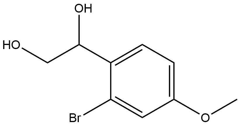 1-(2-Bromo-4-methoxyphenyl)-1,2-ethanediol Structure