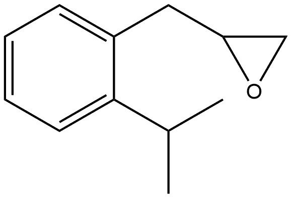 2-[[2-(1-Methylethyl)phenyl]methyl]oxirane Structure