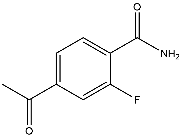 4-Acetyl-2-fluorobenzamide Structure