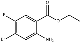 Ethyl 2-amino-4-bromo-5-fluorobenzoate 구조식 이미지