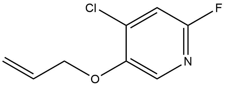 4-Chloro-2-fluoro-5-(2-propen-1-yloxy)pyridine Structure