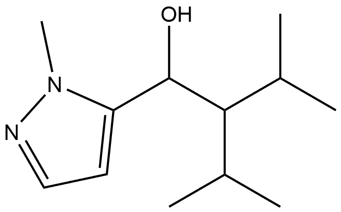 1-Methyl-α-[2-methyl-1-(1-methylethyl)propyl]-1H-pyrazole-5-methanol Structure