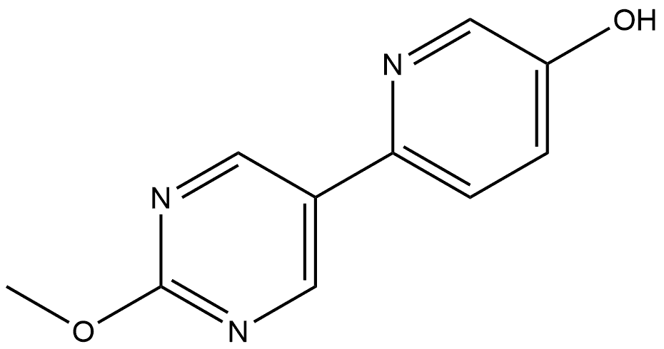 6-(2-Methoxy-5-pyrimidinyl)-3-pyridinol Structure